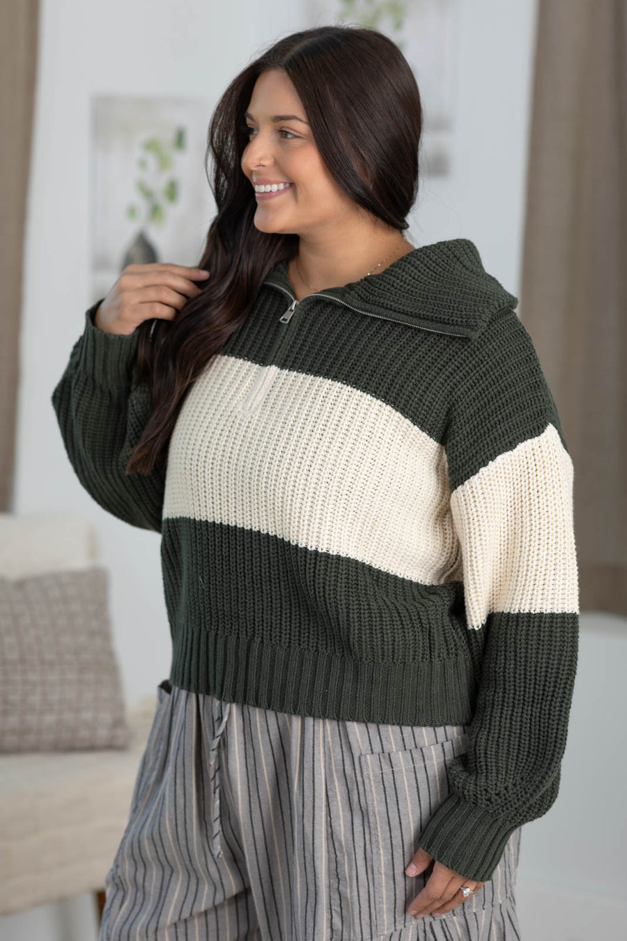 Cotierra Half-Zip Pullover Sweater