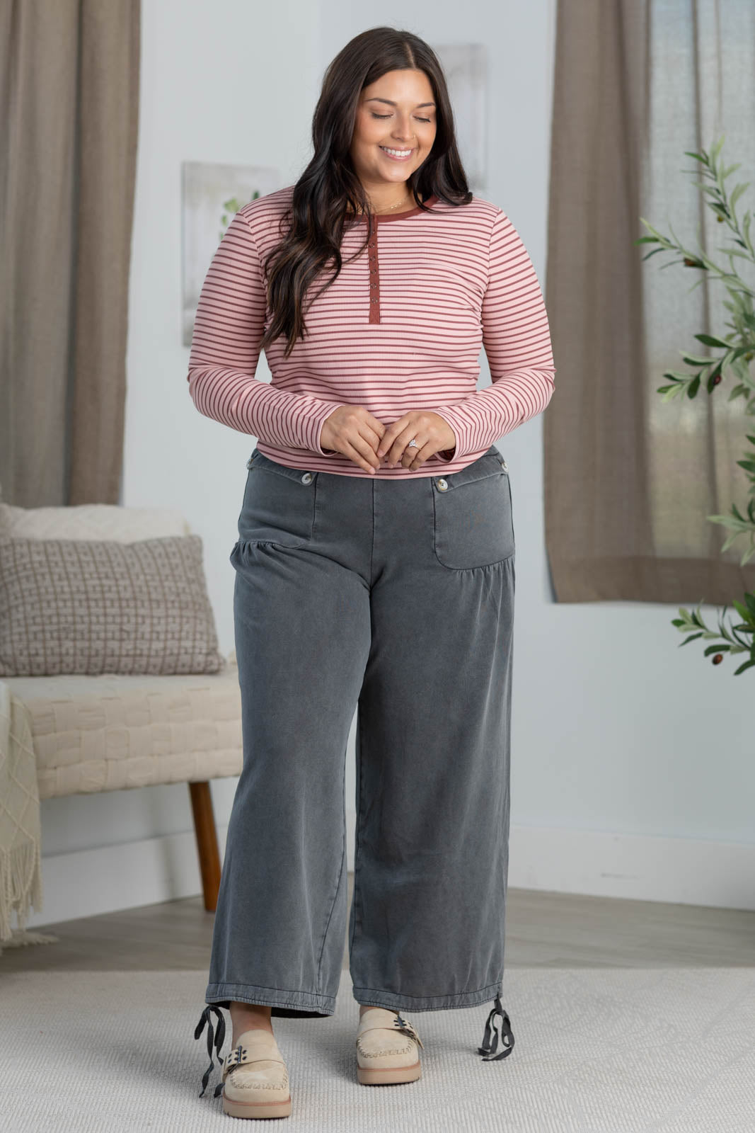 Cotierra Wide Leg Cinch Pants