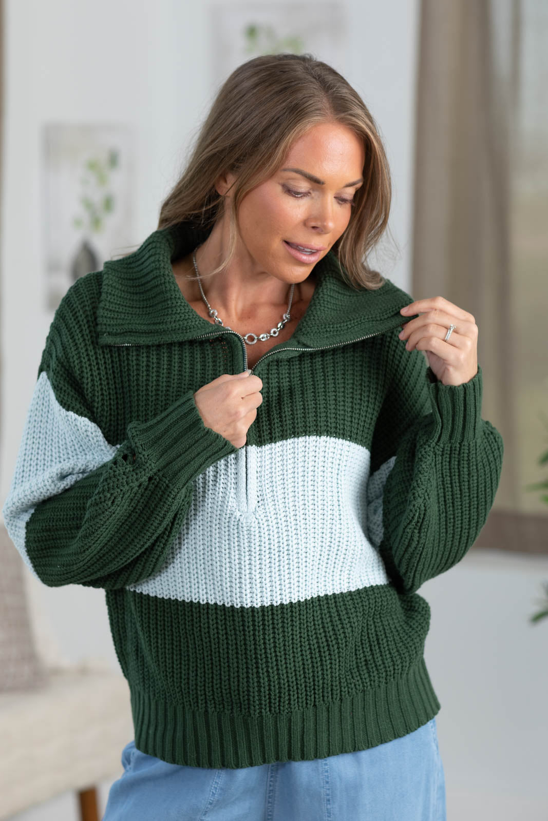 Cotierra Half-Zip Pullover Sweater