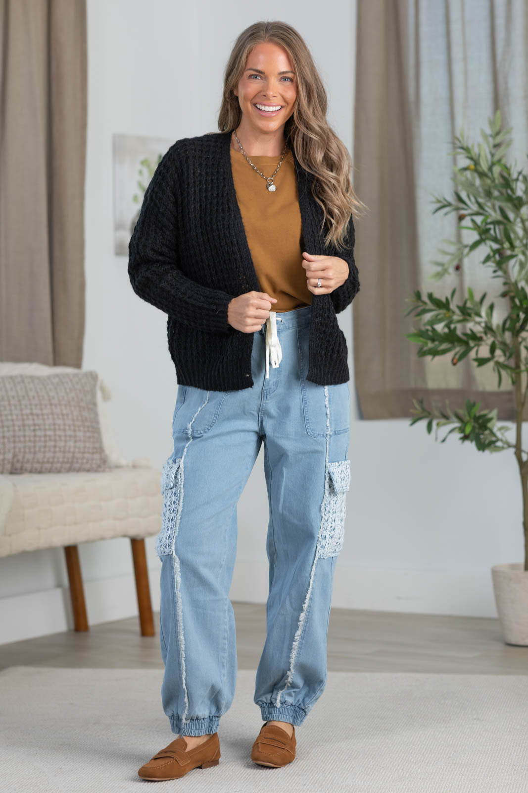 Staccato Textured Open Front Sweater Cardigans