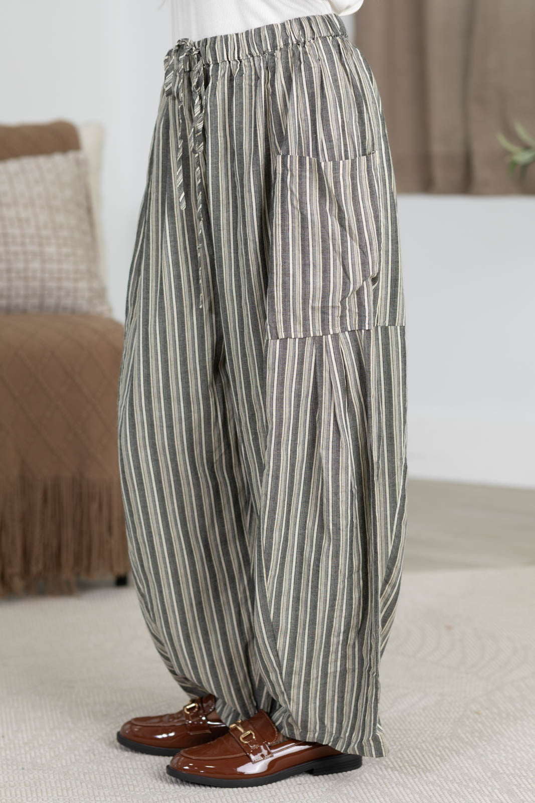 Cotierra x Filly Flair Easy Waist Stripe Relaxed Fit Pants