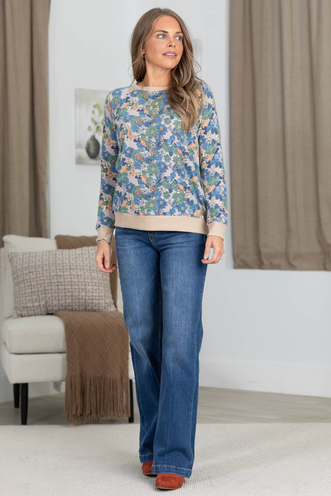 Mica Dark High Rise With Stretch Wide Leg Jeans