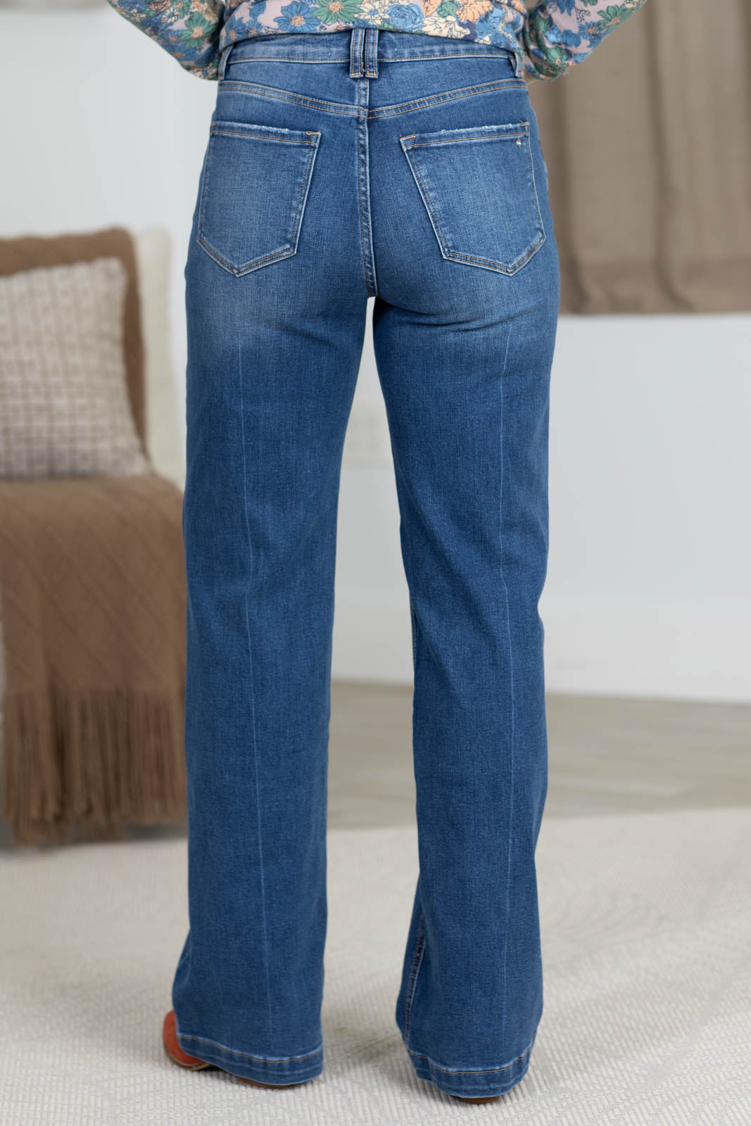 Mica Dark High Rise With Stretch Wide Leg Jeans
