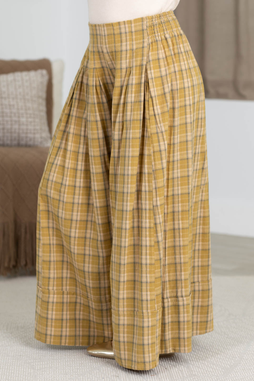 Cotierra Plaid Wide Leg Pants
