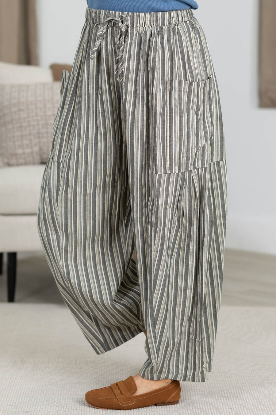 Cotierra x Filly Flair Easy Waist Stripe Relaxed Fit Pants