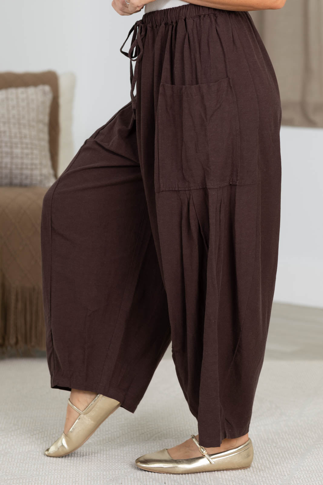Cotierra x Filly Flair Easy Waist Relaxed Fit Pants with Pockets