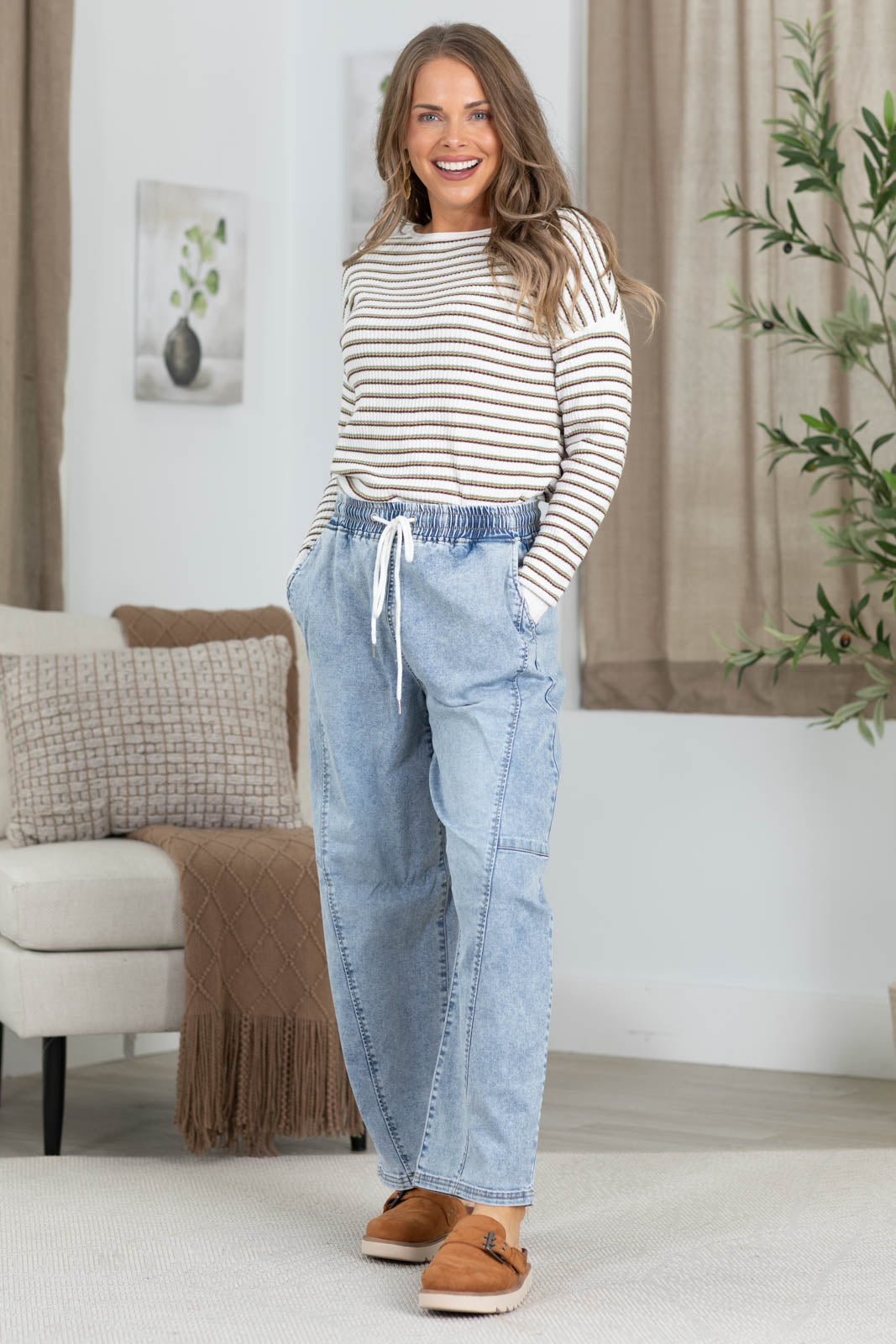 Staccato Multicolor Stripes Textured Sweater