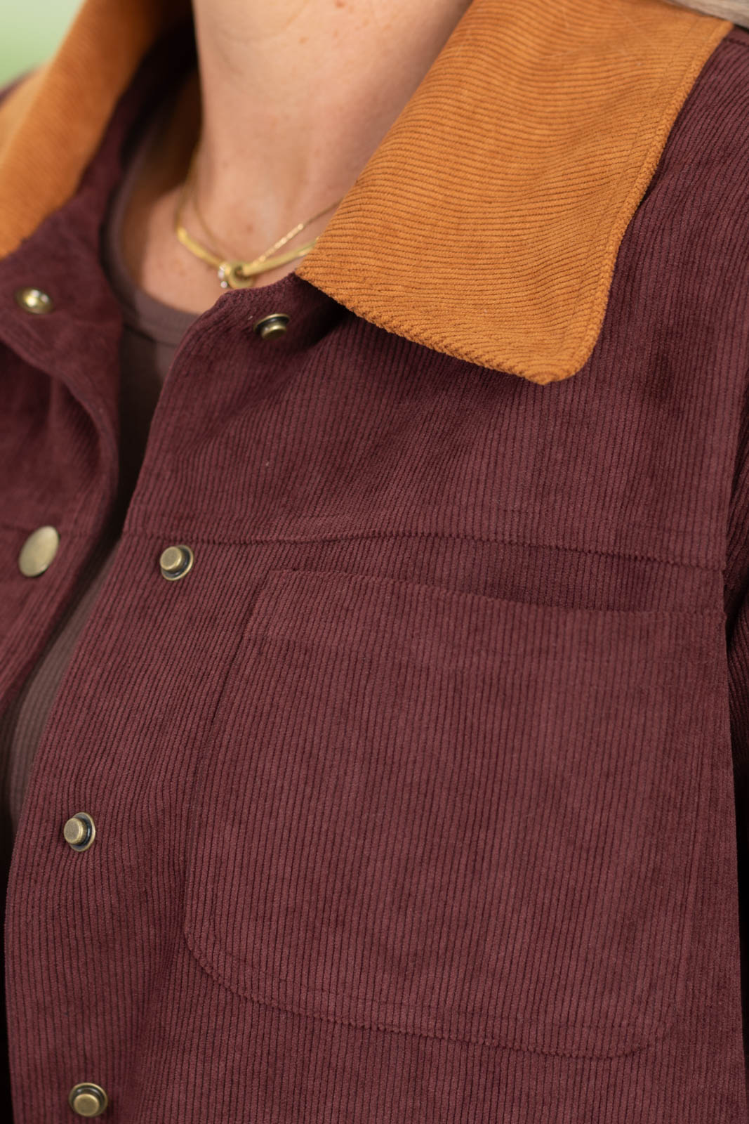 Staccato Plaid Lined Corduroy Barn Jacket