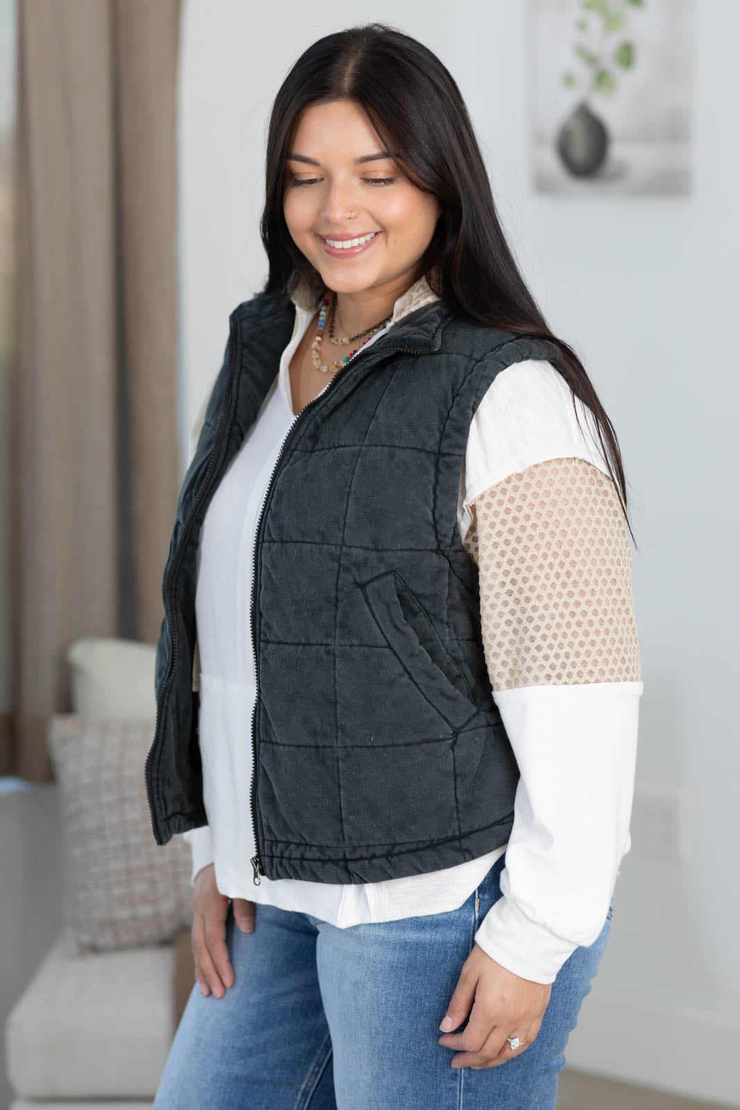 * DEAL* Super Soft Washed Quilted Vest