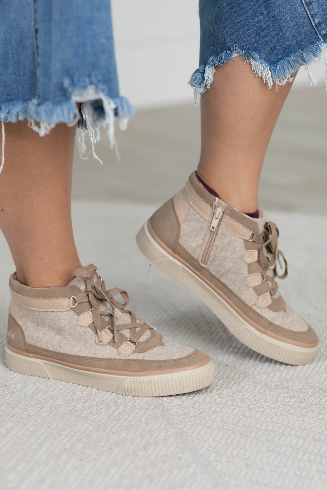 Blowfish Lace Up Mid Top Sneaker
