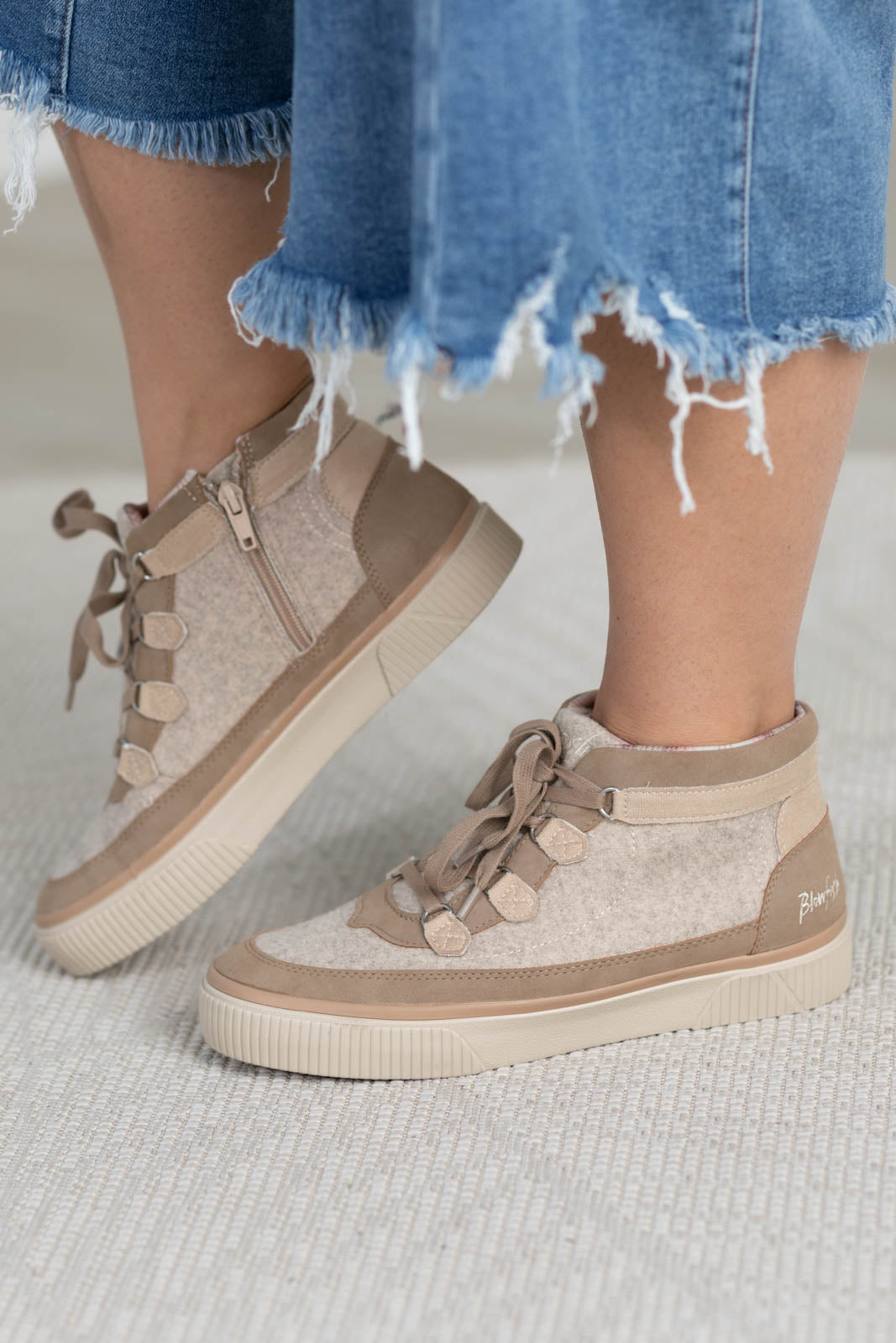 Blowfish Lace Up Mid Top Sneaker