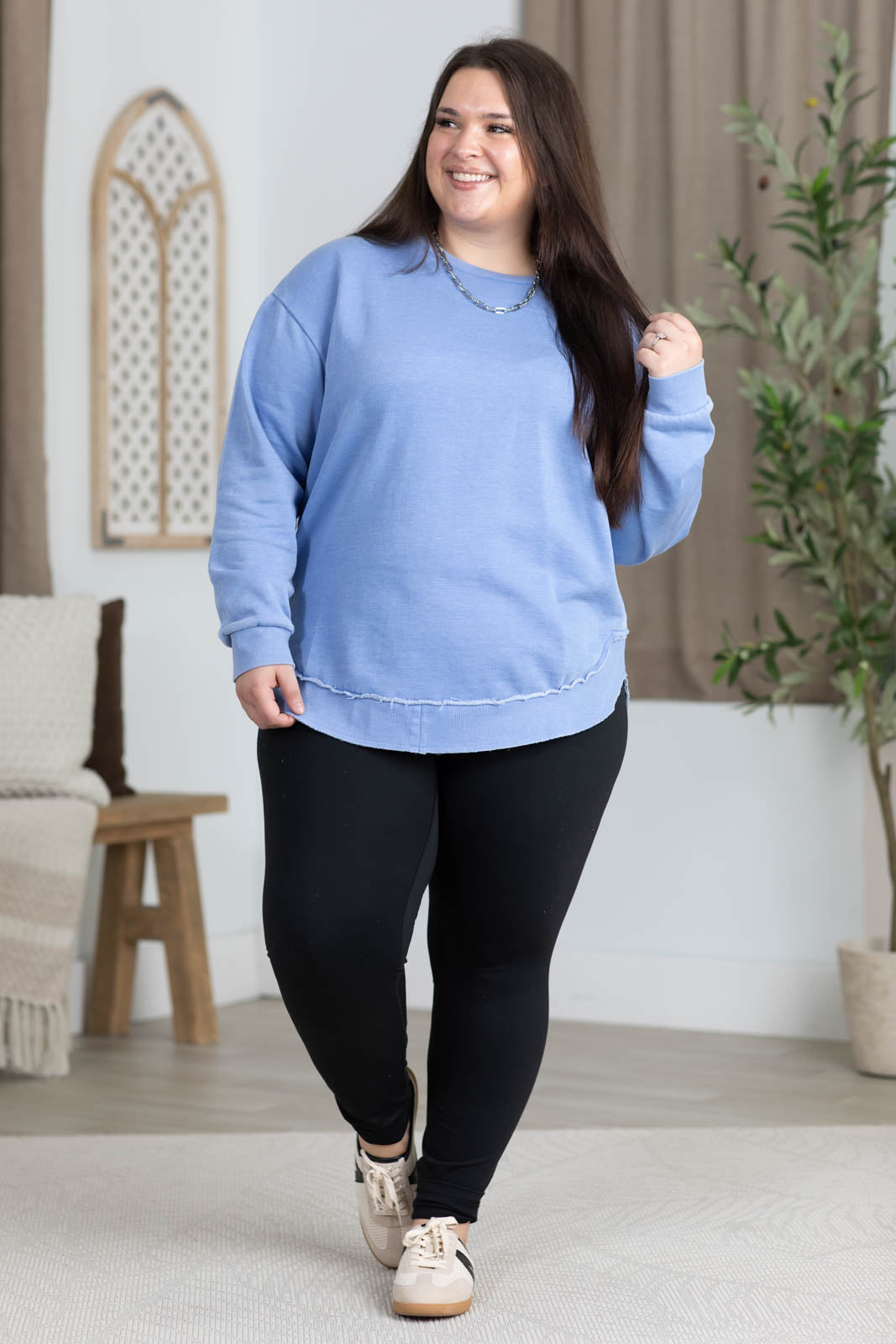 Cozy Campfire Round Hem Sweatshirt: Limited Edition Colors