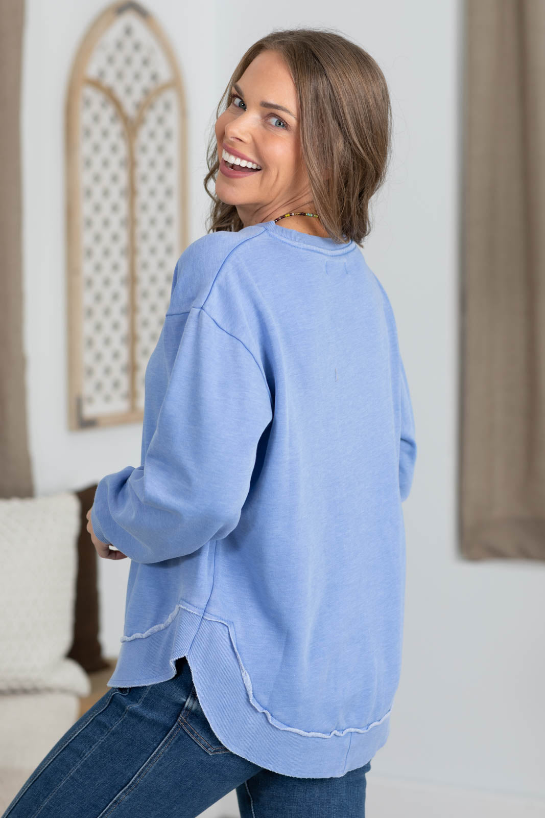 Cozy Campfire Round Hem Sweatshirt: Limited Edition Colors