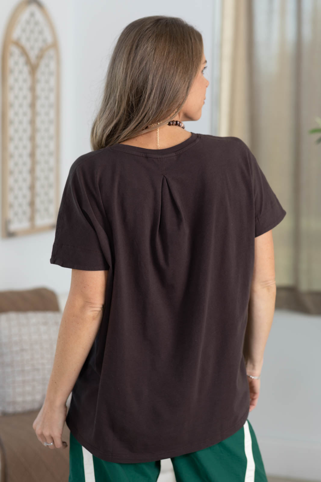 Pima Cotton Short Sleeve Knit Tee