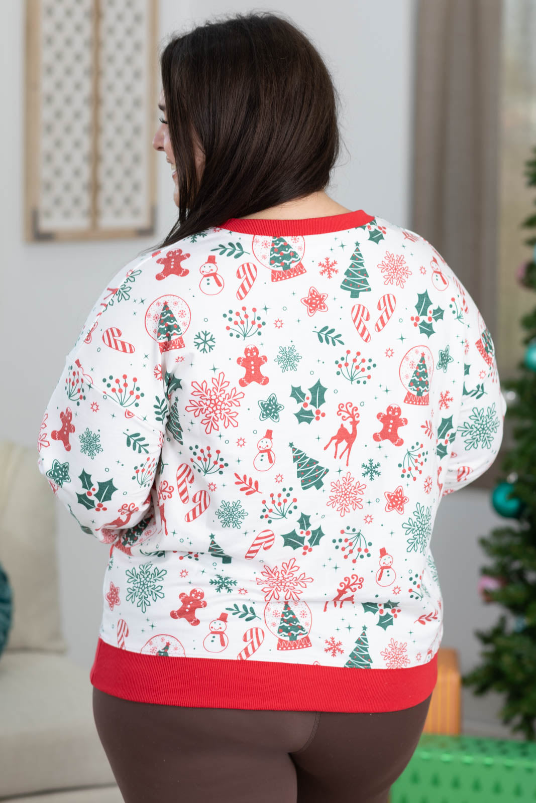 Christmas Icons Printed French Terry Sweatshirt
