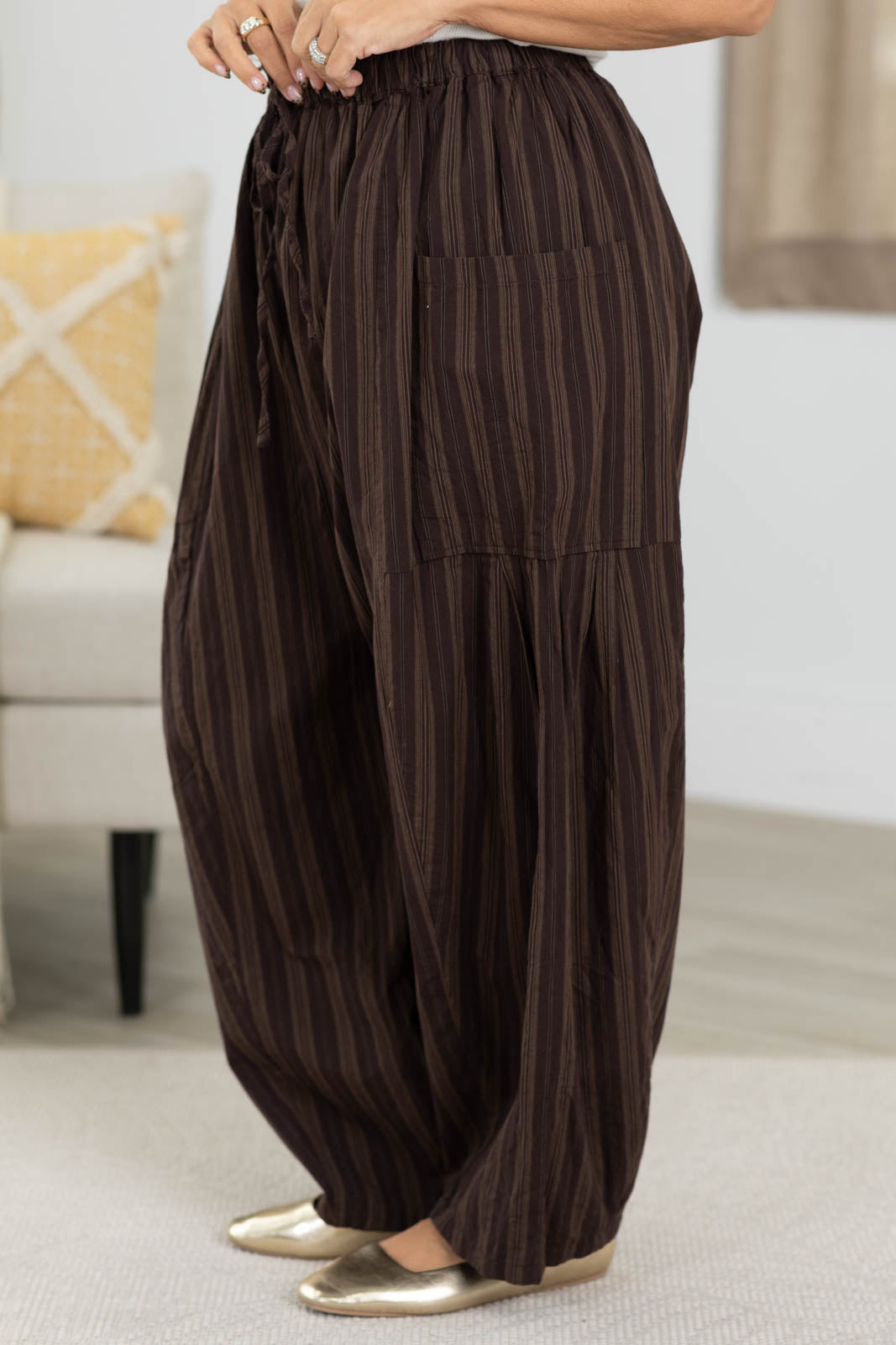 Cotierra x Filly Flair Easy Waist Stripe Relaxed Fit Pants
