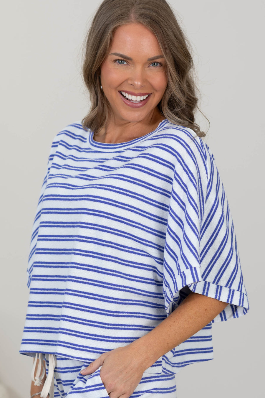 Striped Super Soft French Terry Top