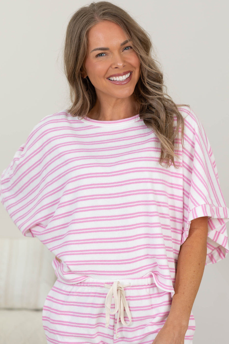 Striped Super Soft French Terry Top