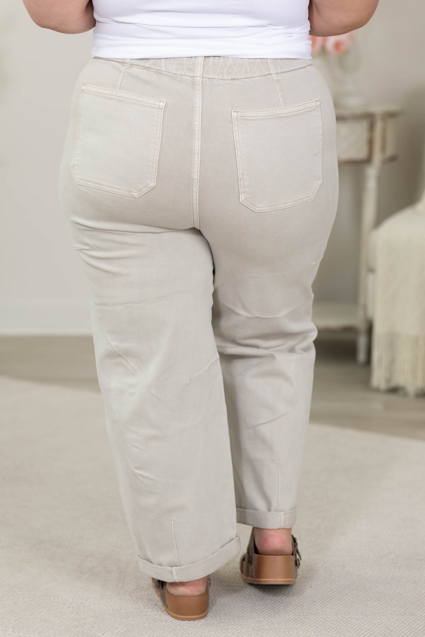 Risen Crop Wide Barrel Pants
