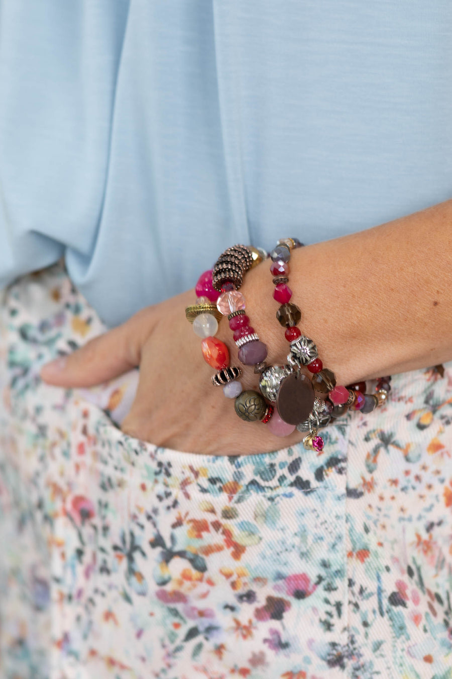 Triple Stacked Bracelet Set