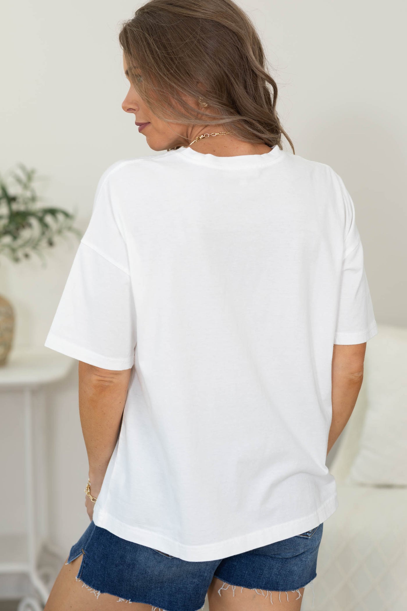 White Miss Independence Graphic Knit Top