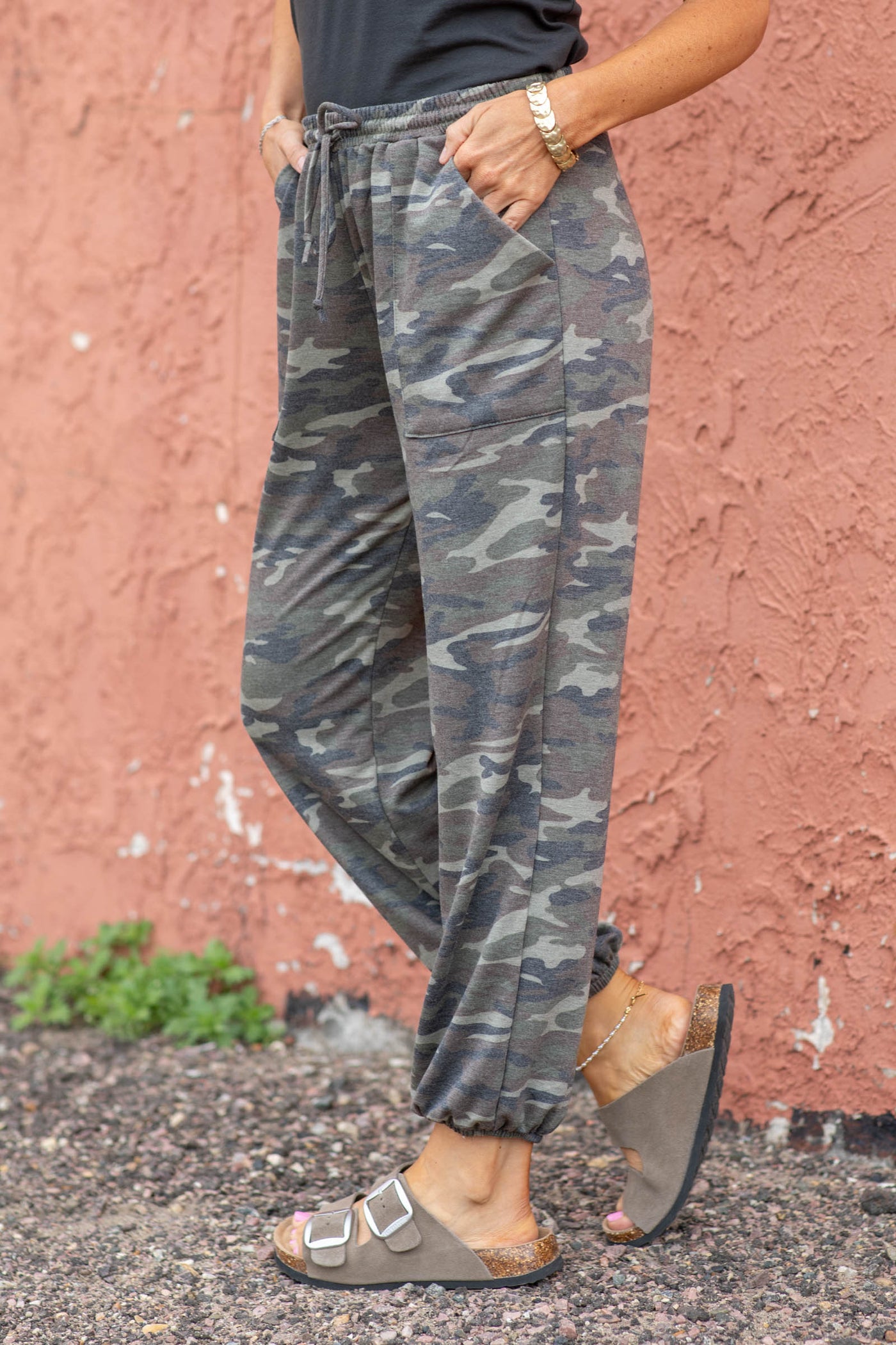Super Soft French Terry Camo Joggers By Filly Flair