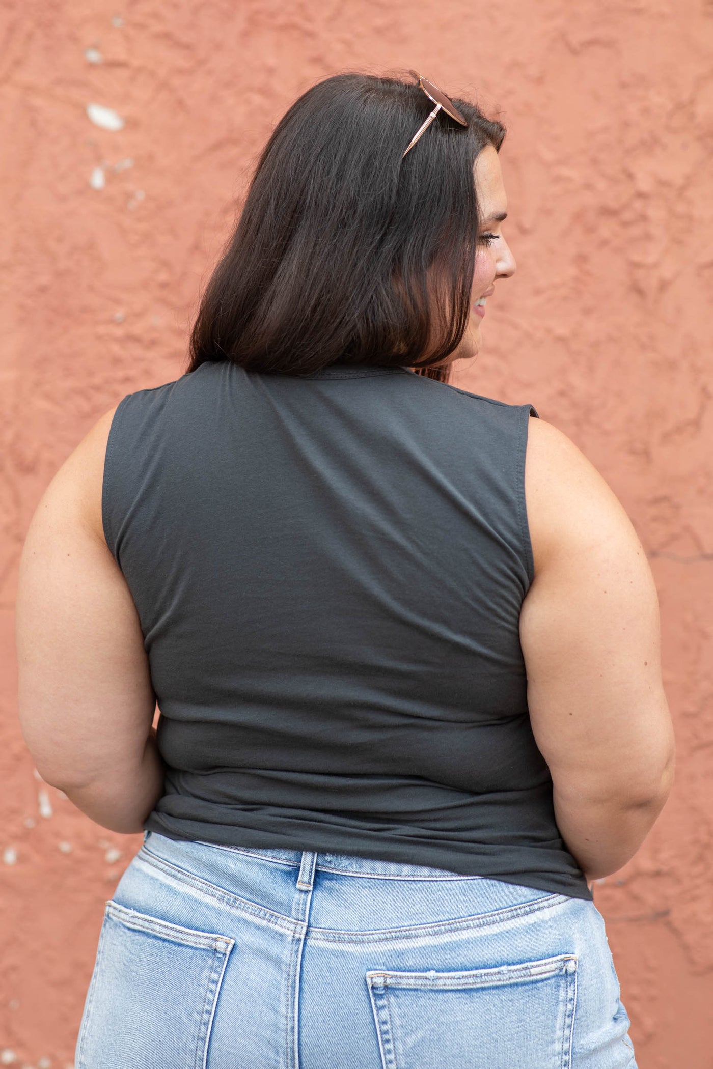Cotton Scoop Neck Tank by Filly Flair