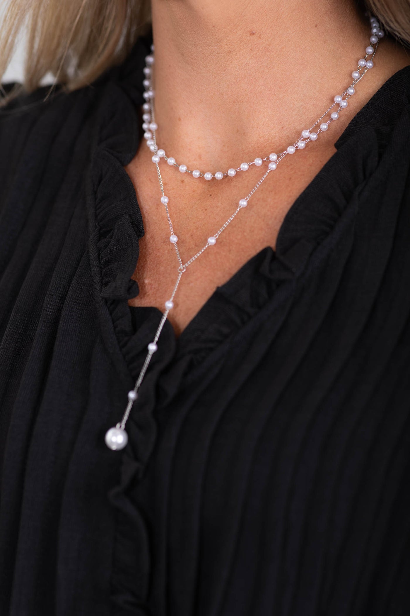 Little Luxuries Silver Pearl Necklace