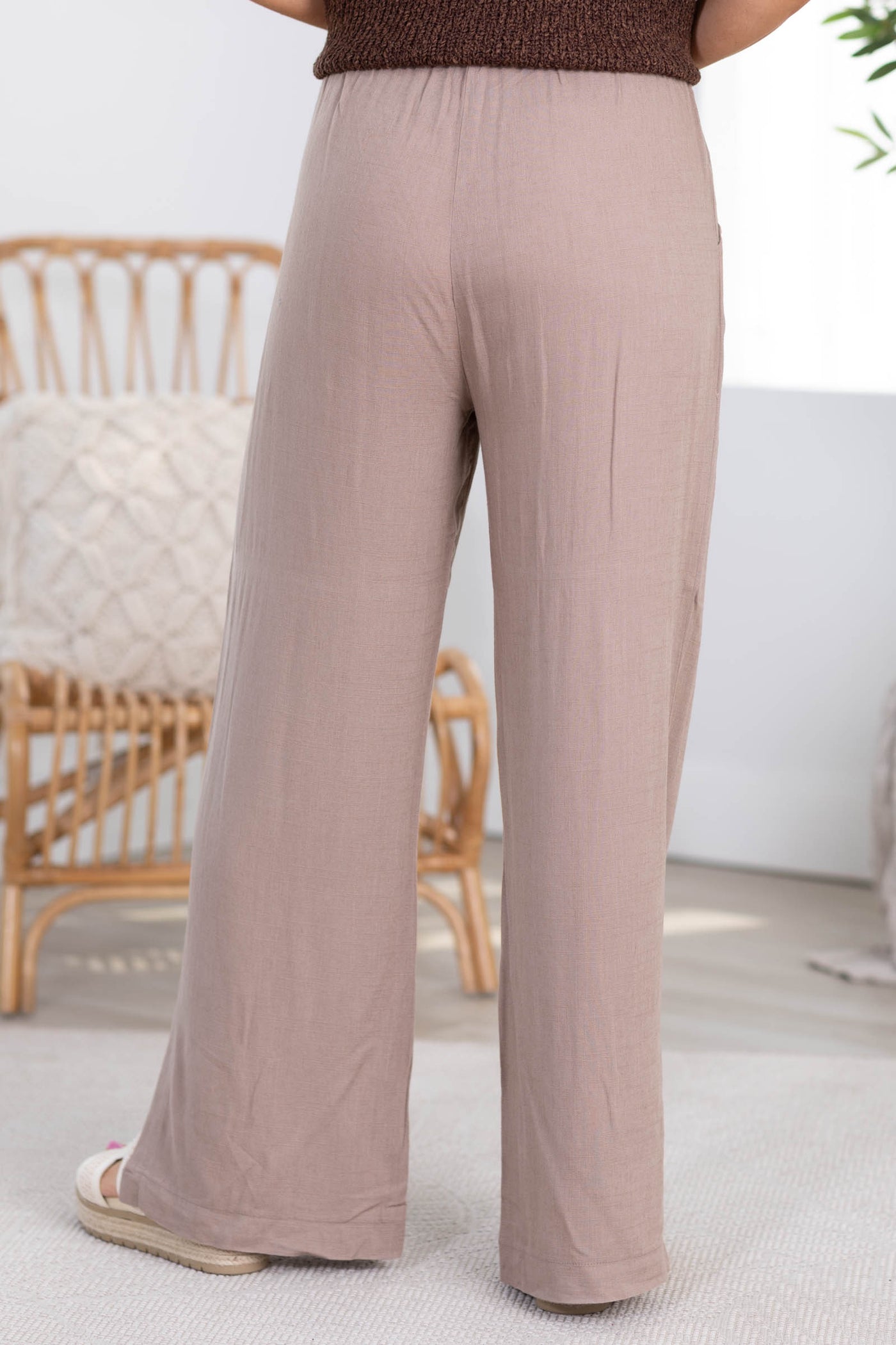 Linen Drawstring Pants