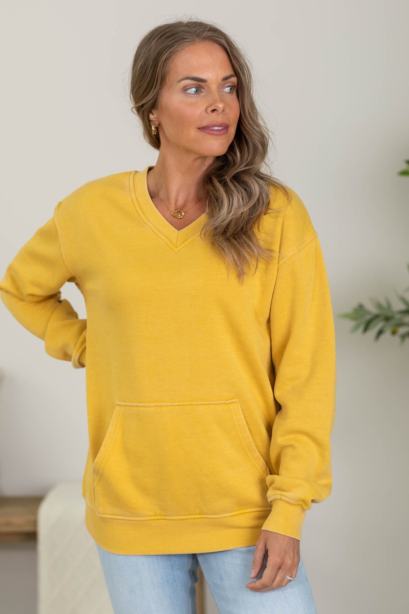 Cozy Campfire V-Neck Sweatshirt
