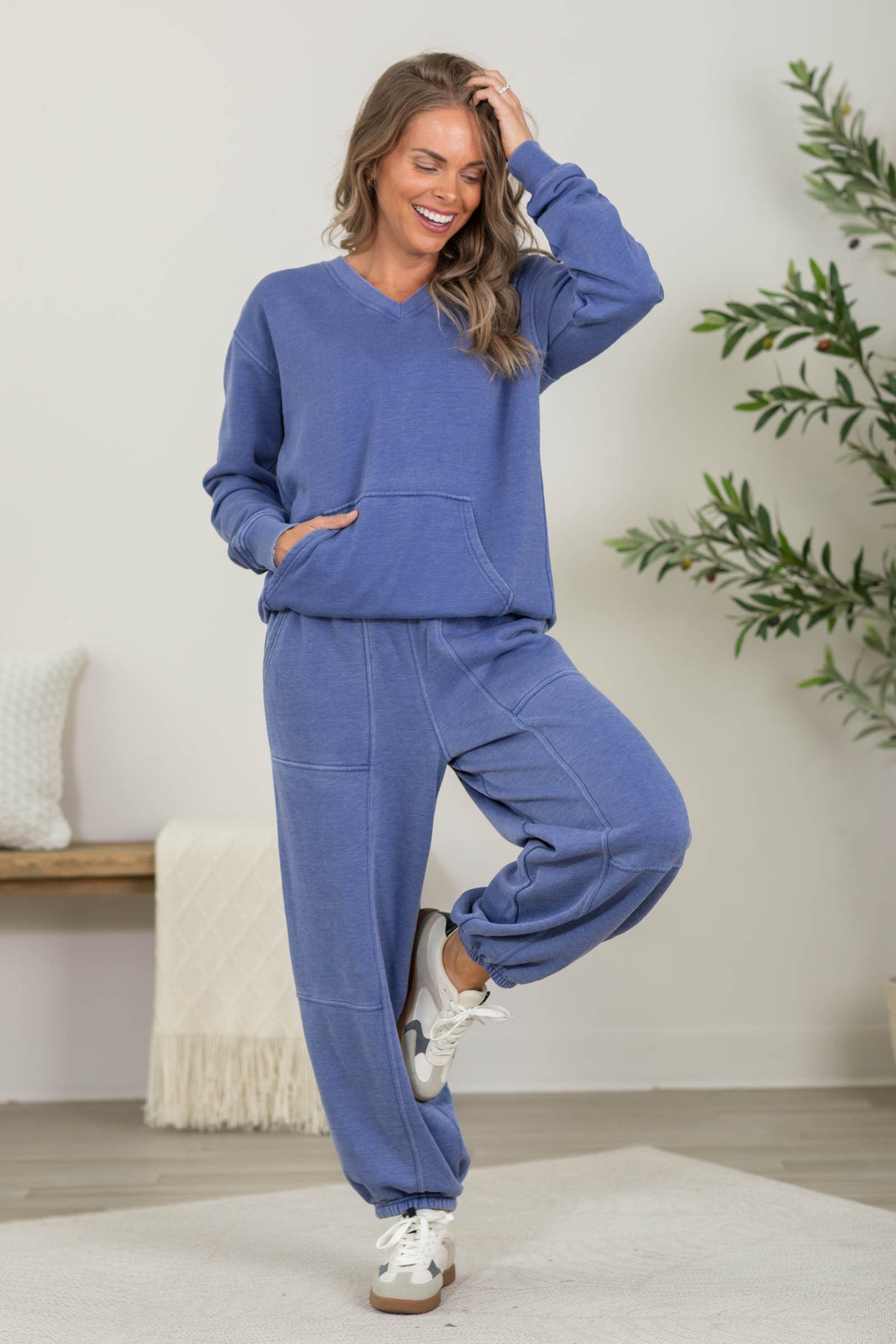 Cozy Campfire V-Neck Sweatshirt