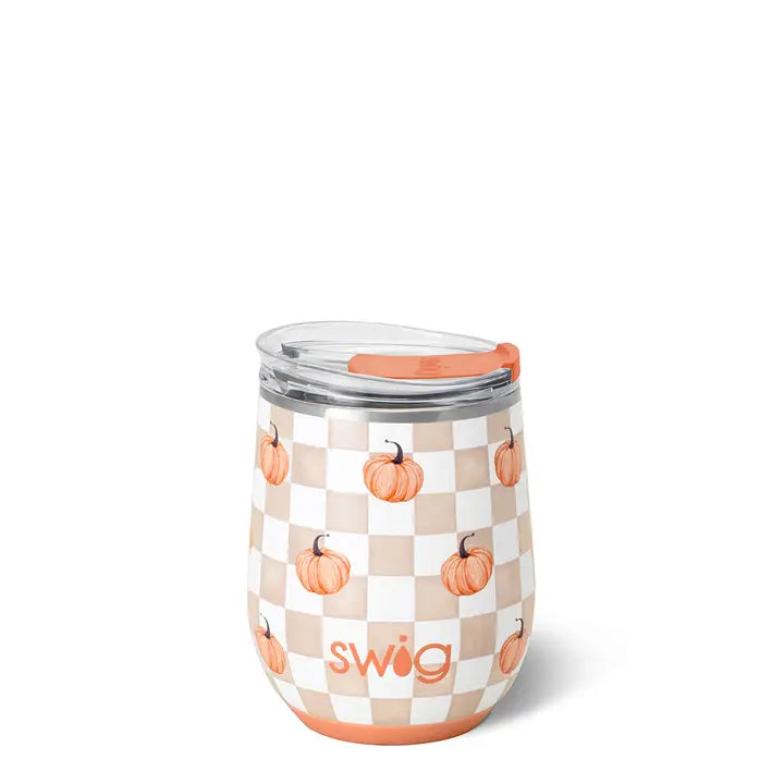 Swig Pumpkin Stemless Wine Cup 12oz