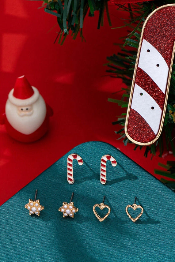Holiday Christmas Trio Earring & Ornament Set