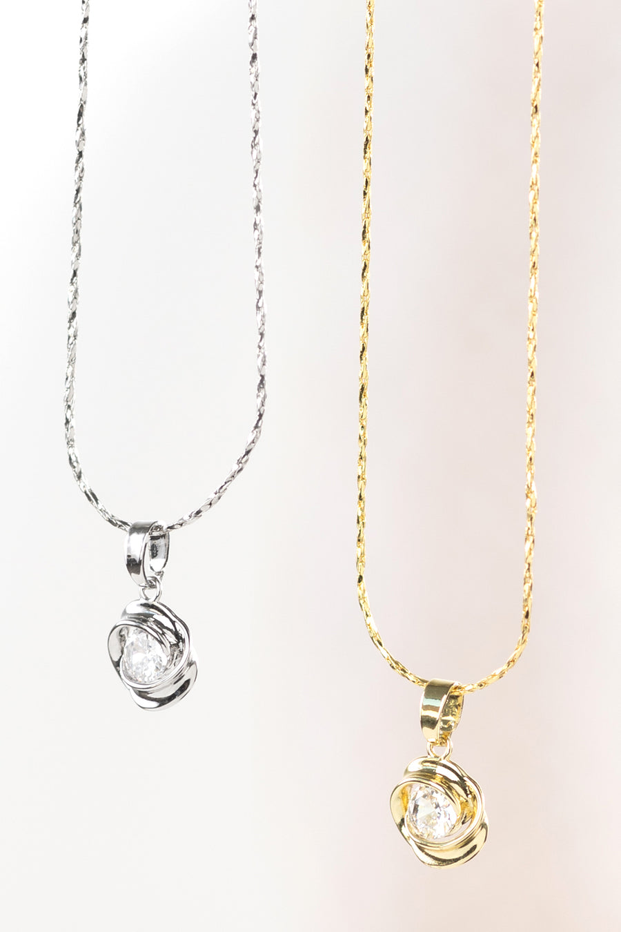 Rosette Charm With Rhinestone