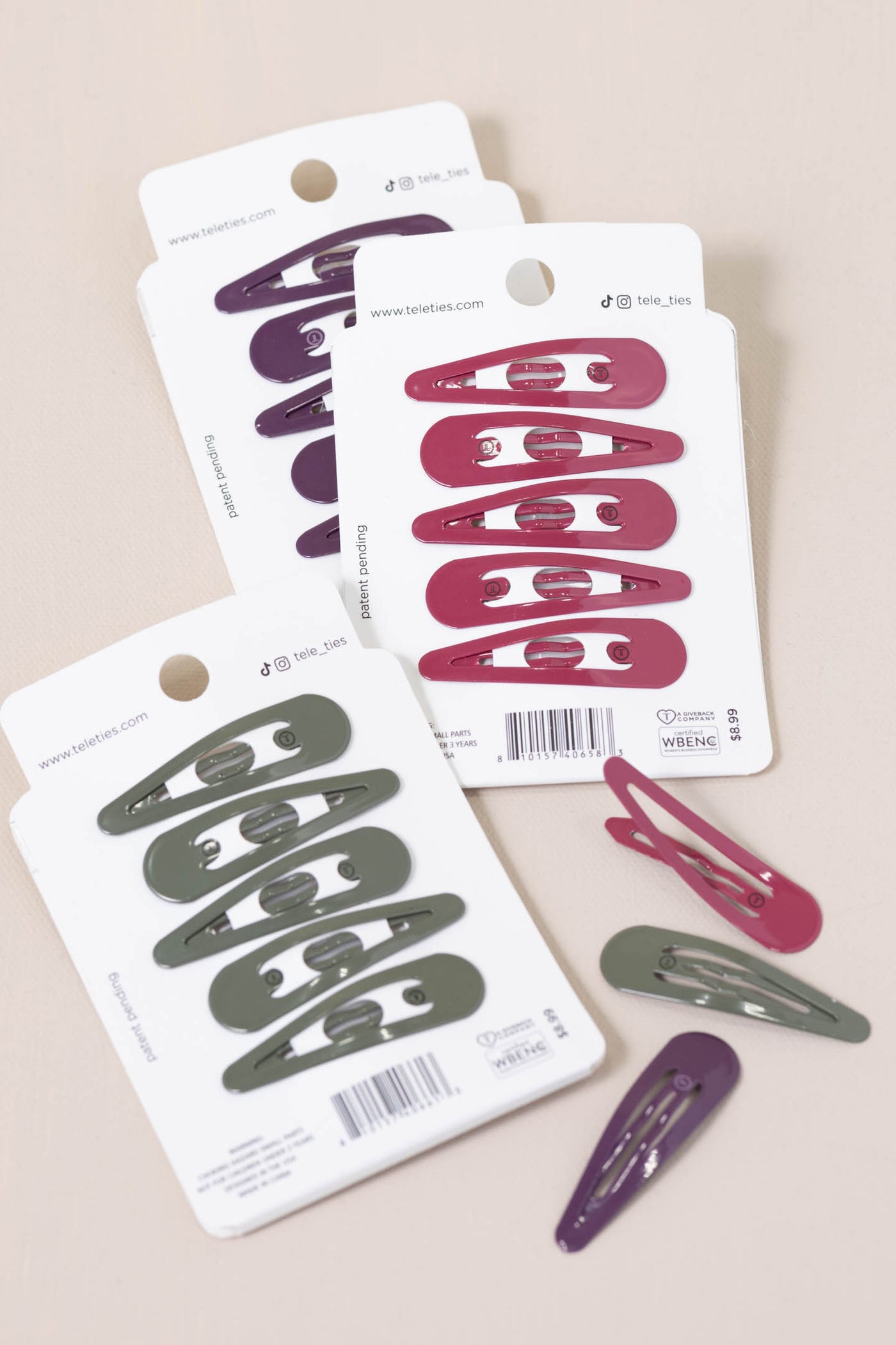 Fall Collection Teleties Snap Hair Clips