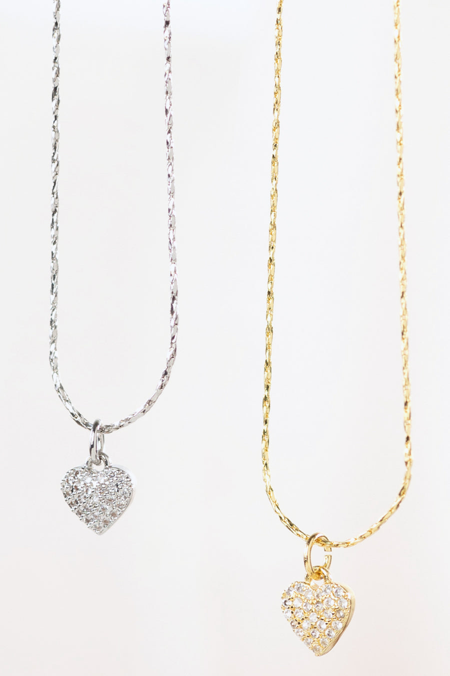 Rhinestone Heart Charm