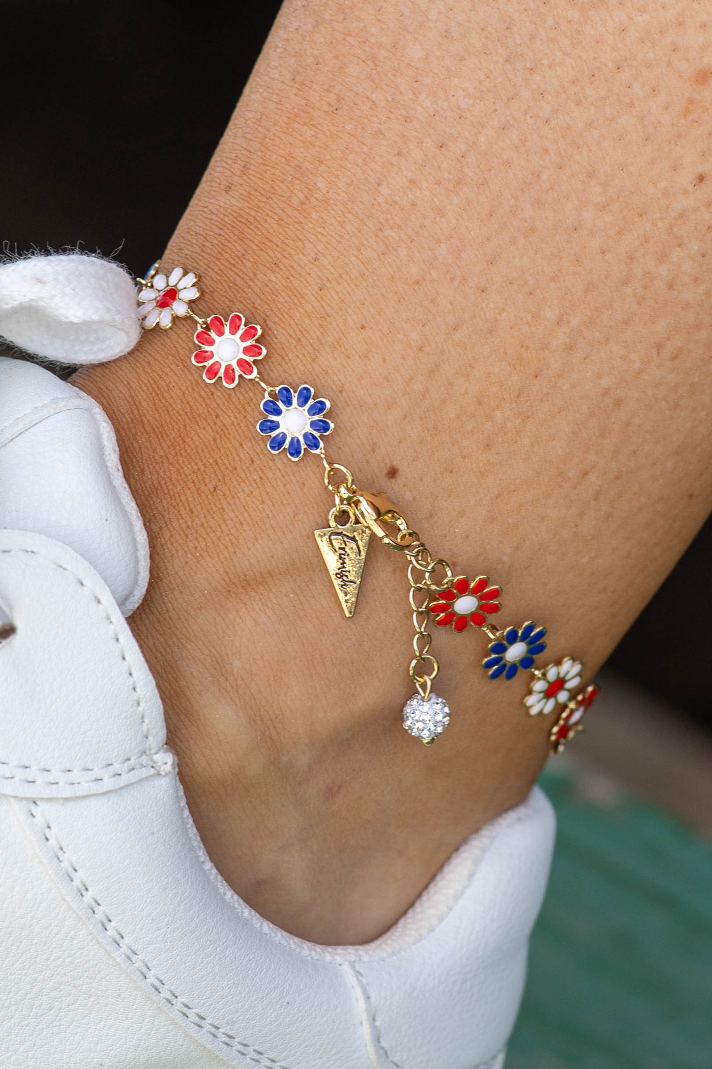 Erimish Americana Daisy Anklet
