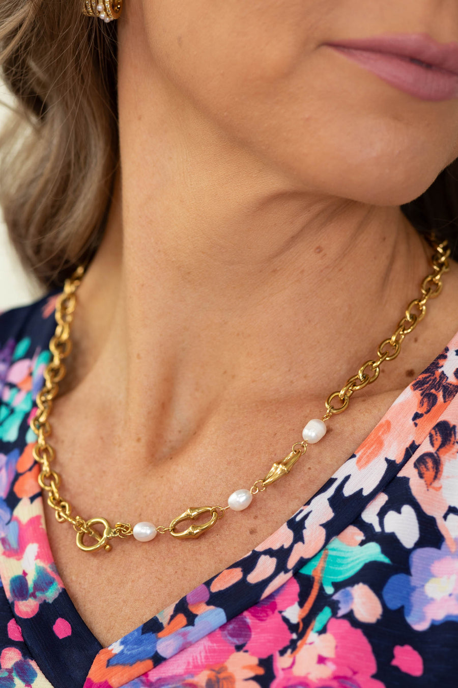 Pearl Link Luxe Chain Necklace