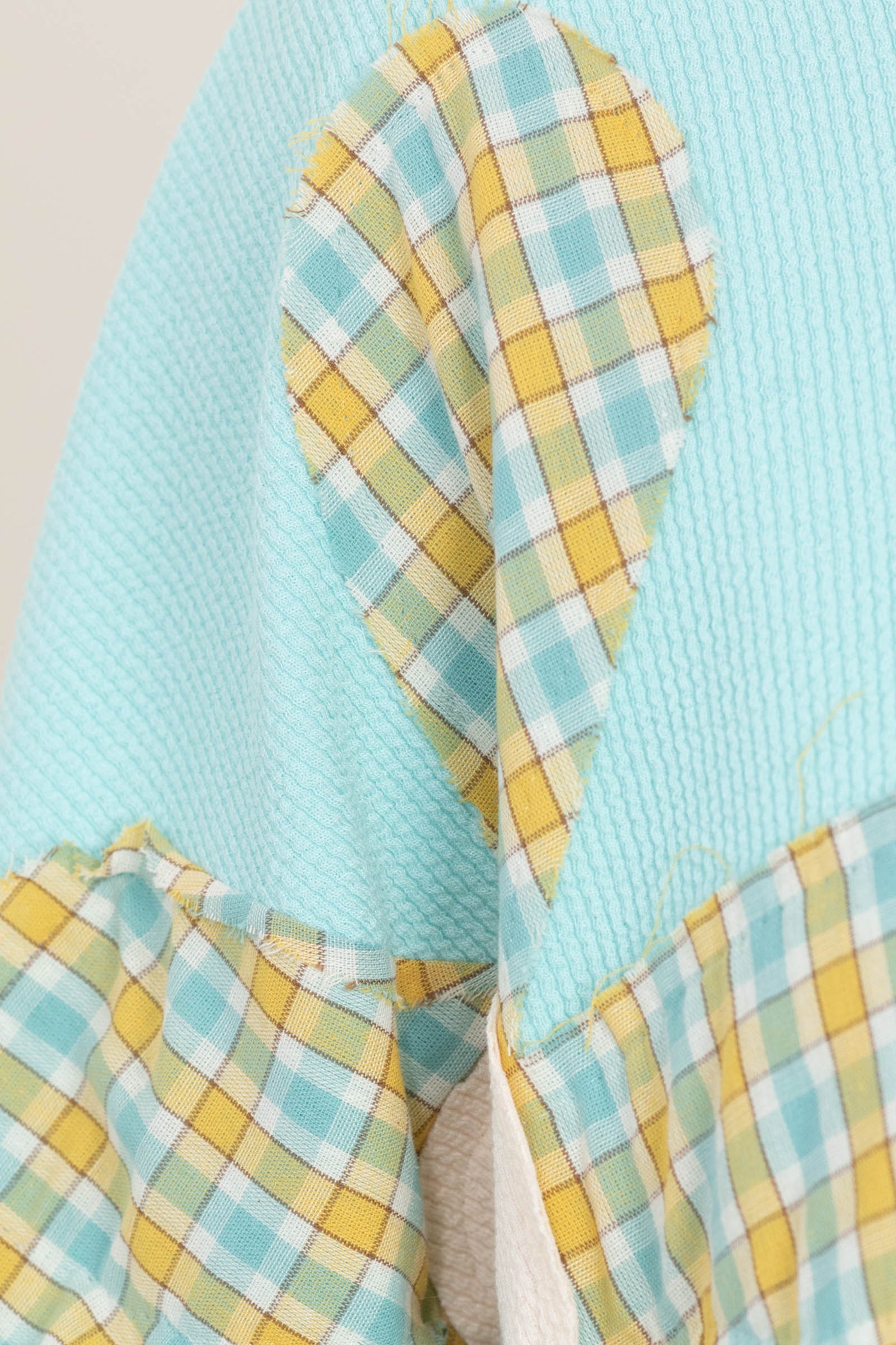 Aqua Colorblock Oversized Pullover Knit Top