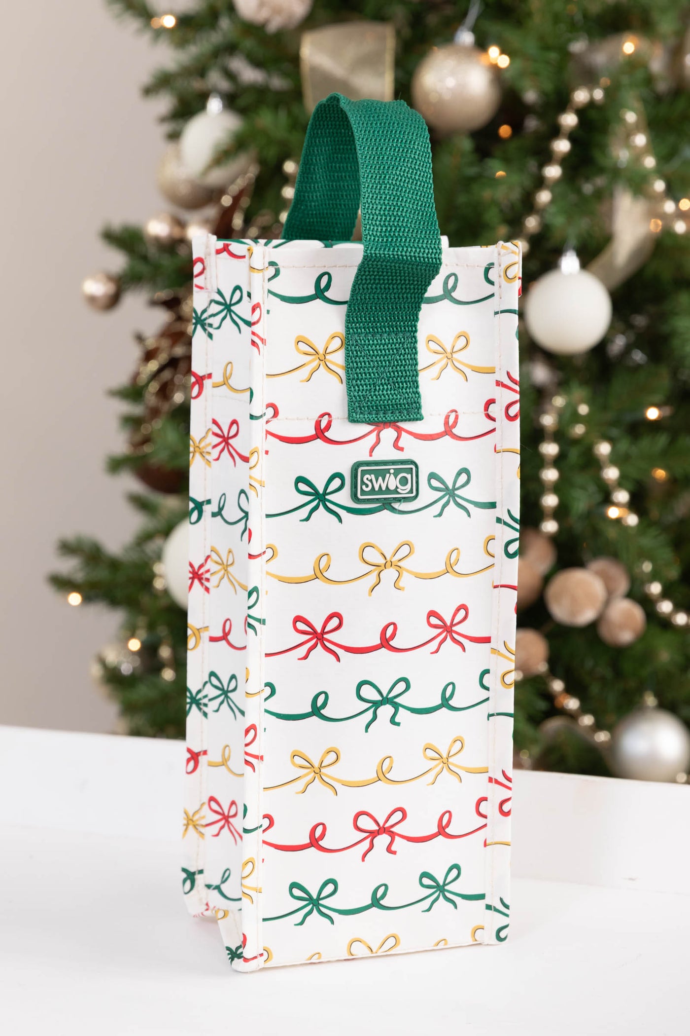 Swig Christmas Bows Reuseable Gift Bag