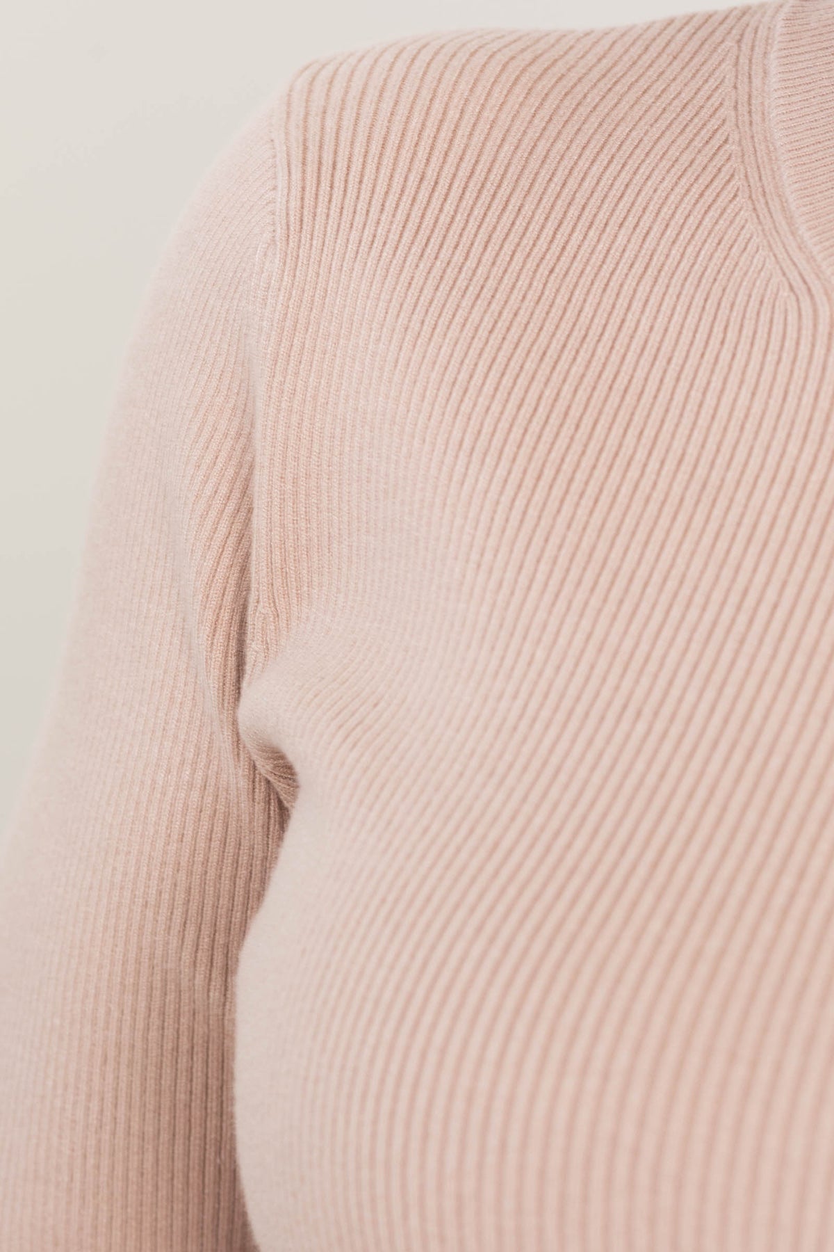 Beige Ribbed Sweater Beige Ribbed Solid Knit Sweater Top · Filly Flair