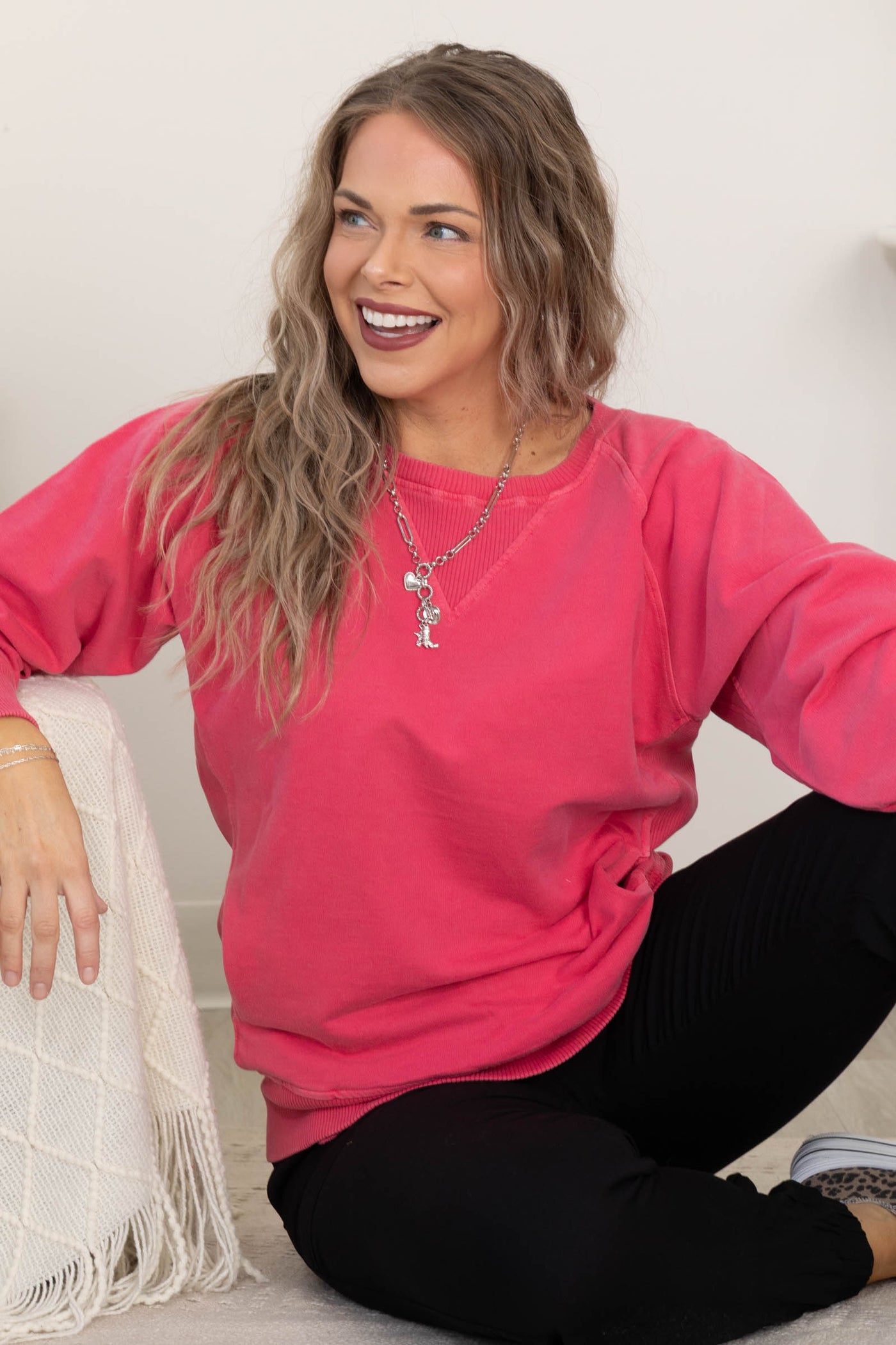 Pigment Dyed Side Pocket Sweatshirt