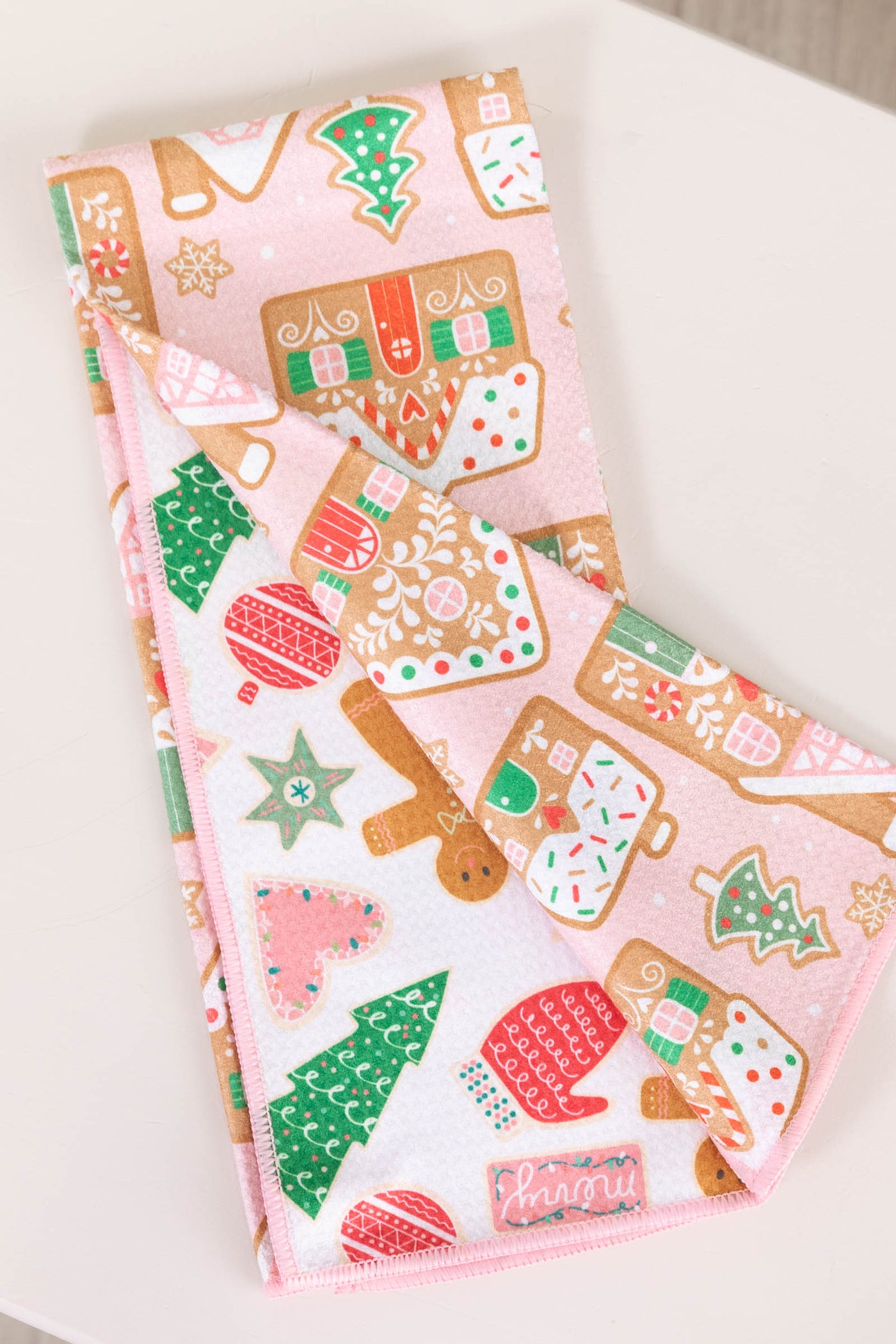 Reversible Christmas Print Microfiber Kitchen Towels