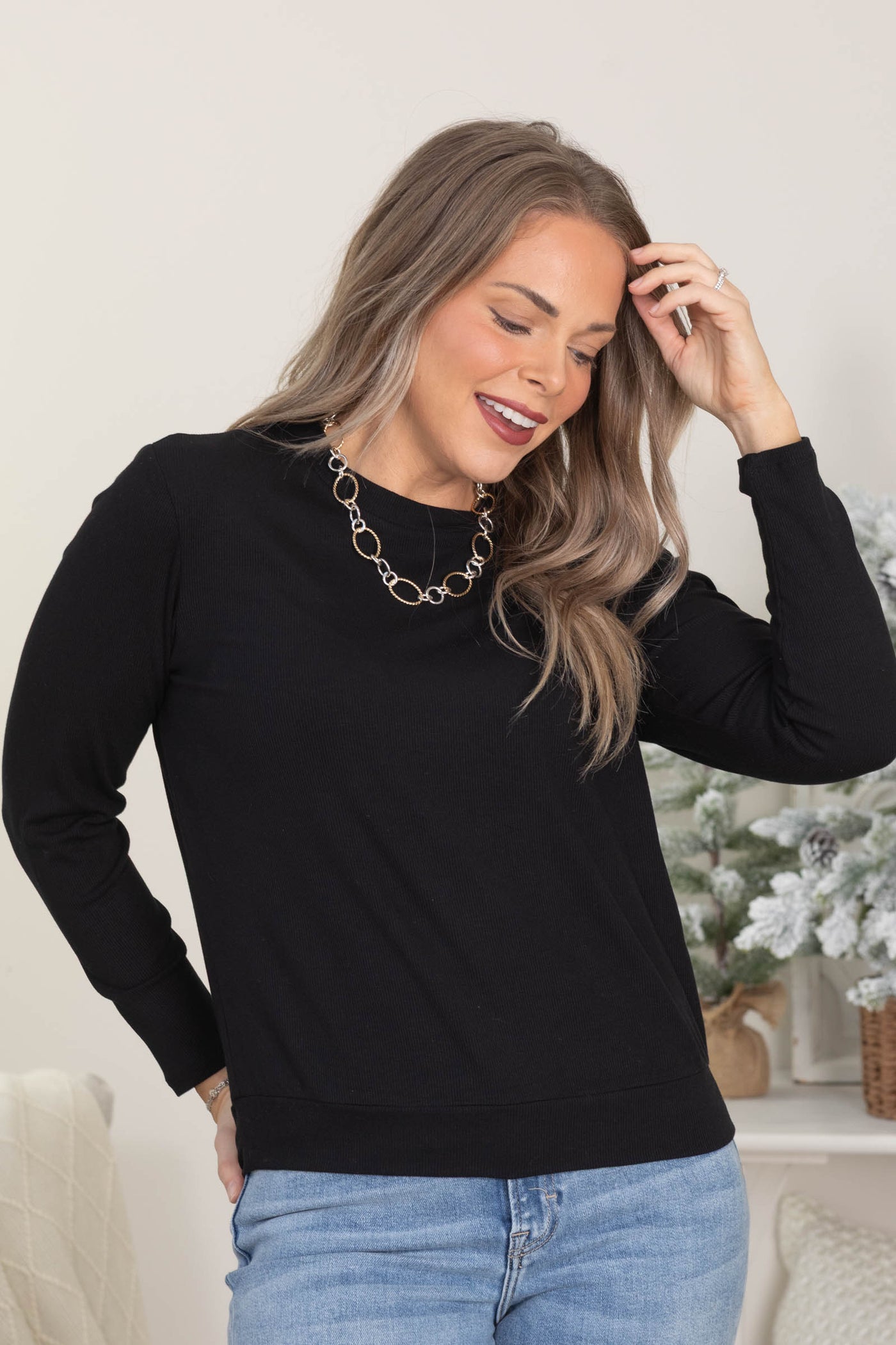 Ribbed Long Sleeve Ultimate Comfort Top