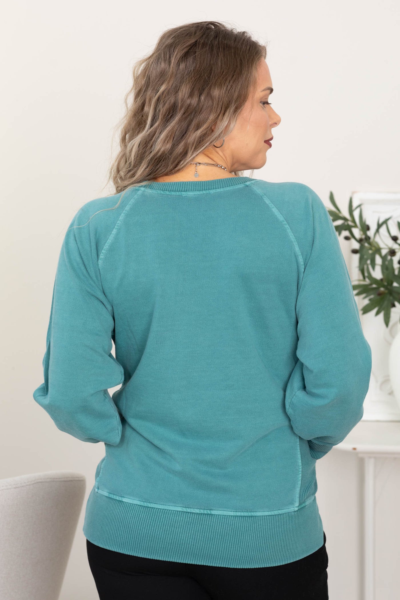 Pigment Dyed Side Pocket Sweatshirt