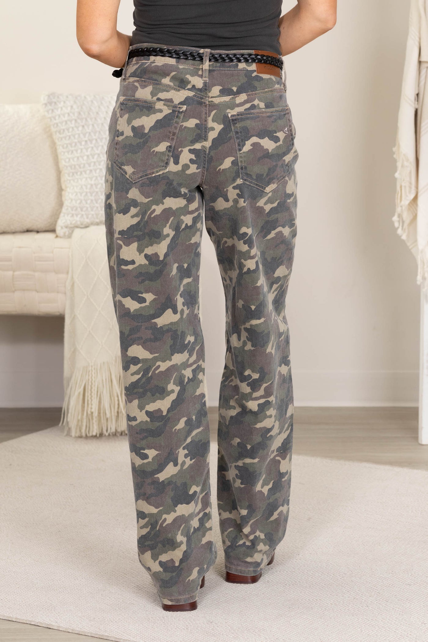 Hidden Camo Low Slung Baggy Jeans