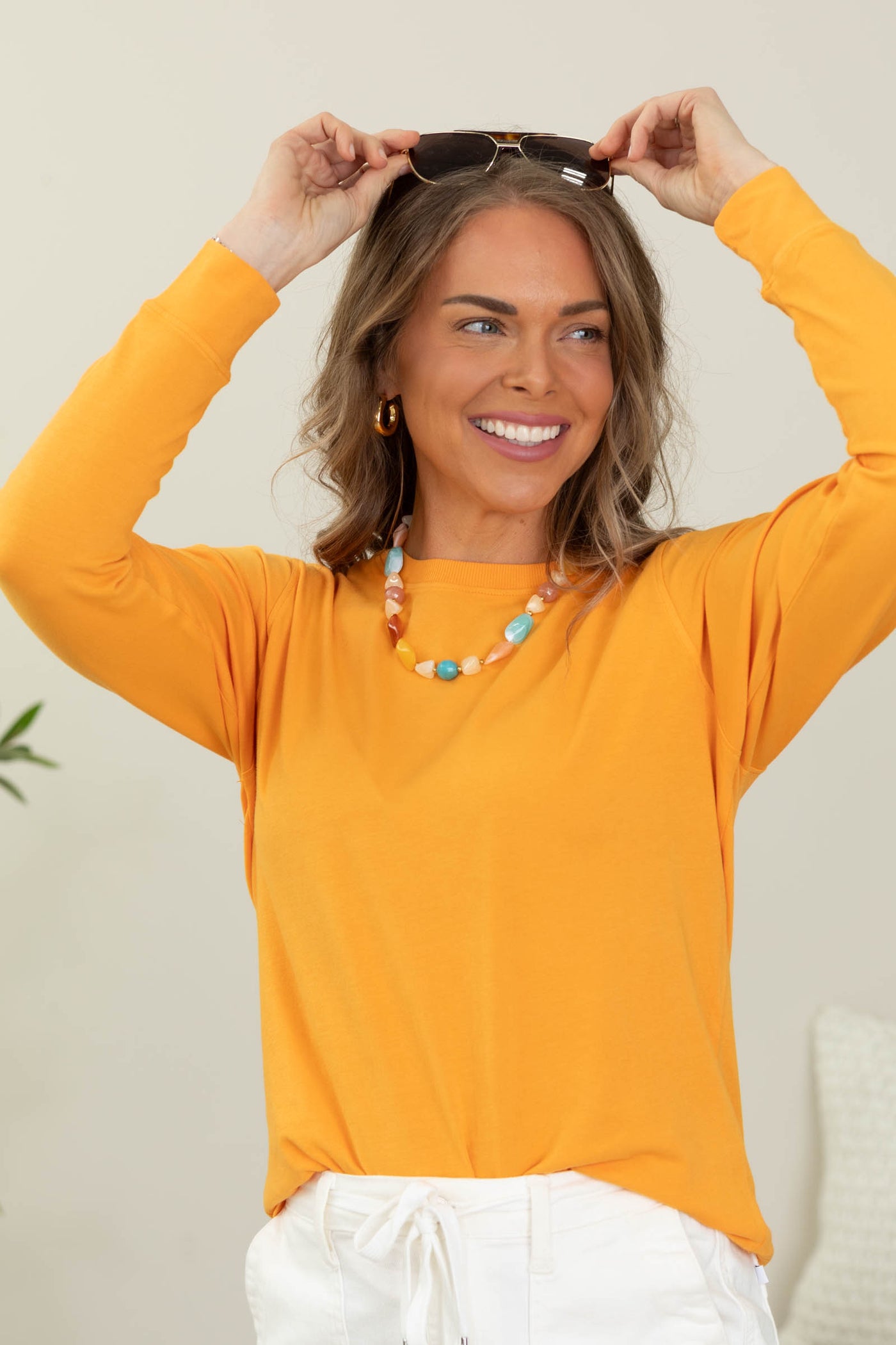 Crewneck Long Sleeve Top