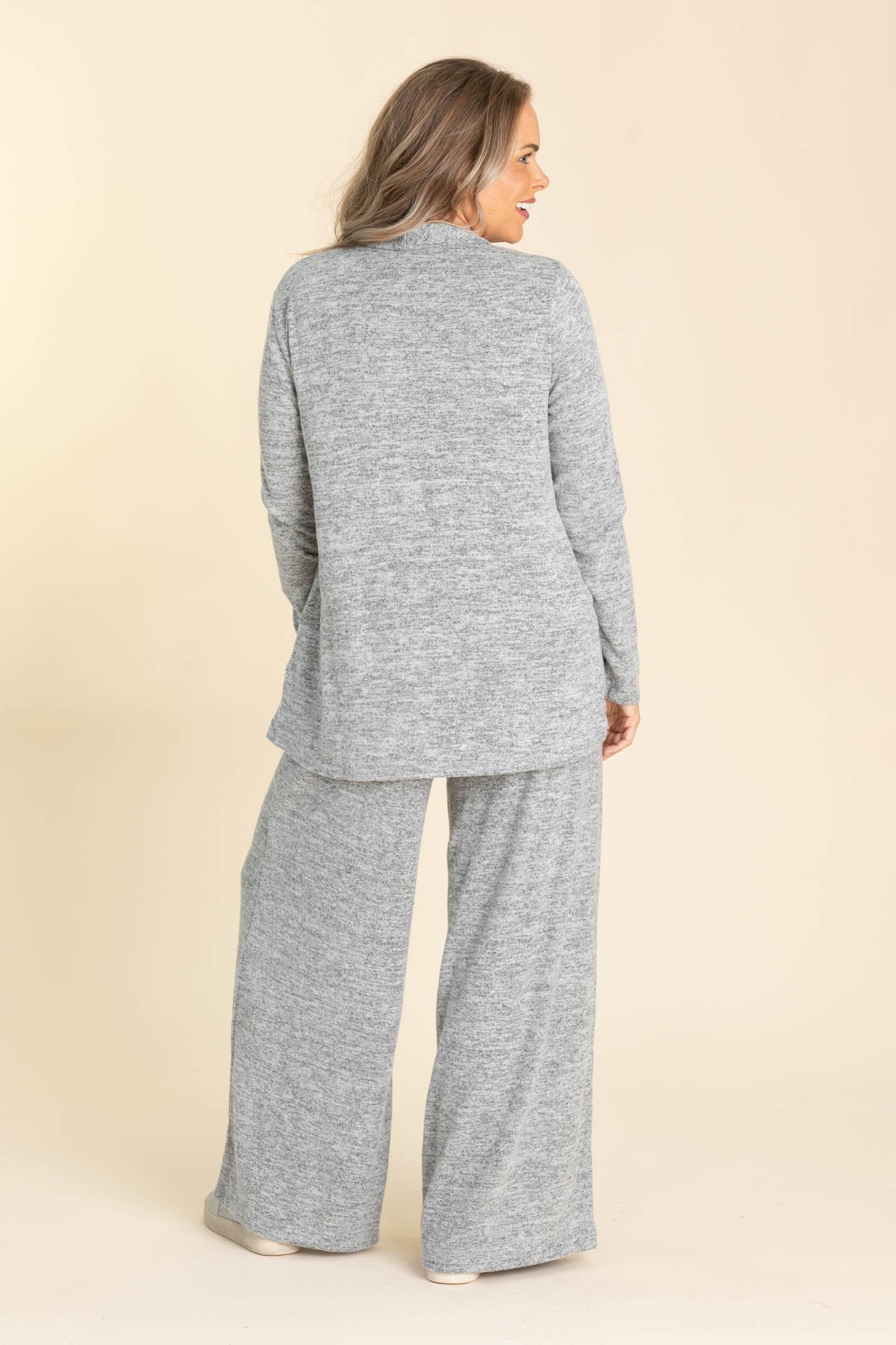 Heather Grey 3 Piece Soft Brushed Knit Set
