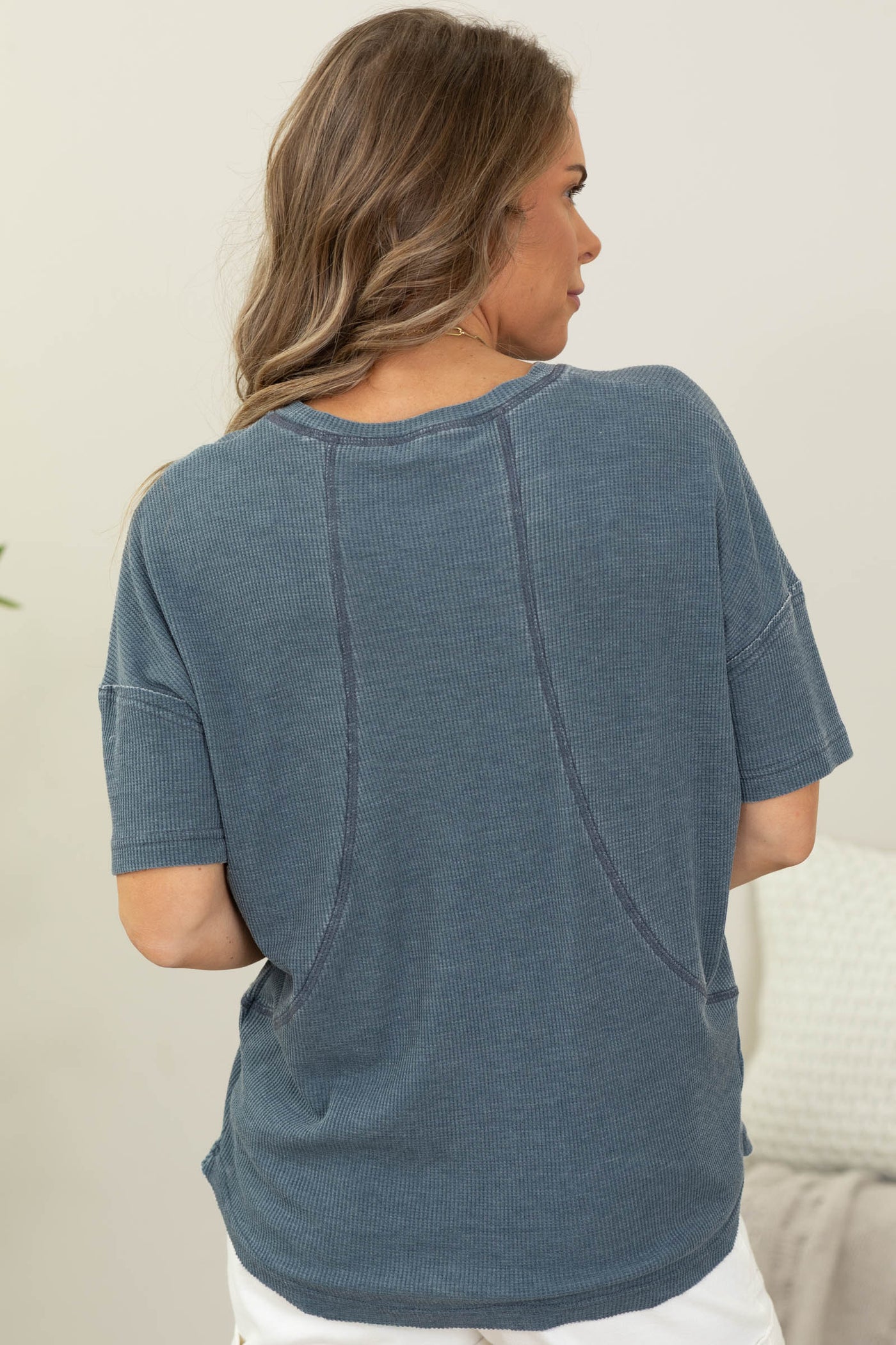 Mineral Wash Waffle Short Sleeve Tee shipping