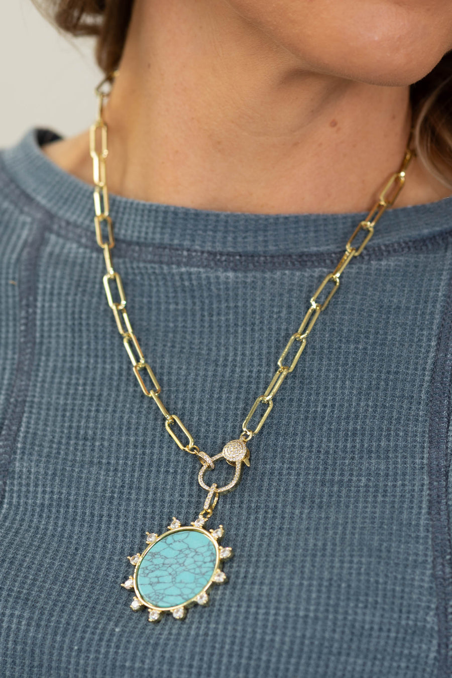 Solar Turquoise Muse Necklace